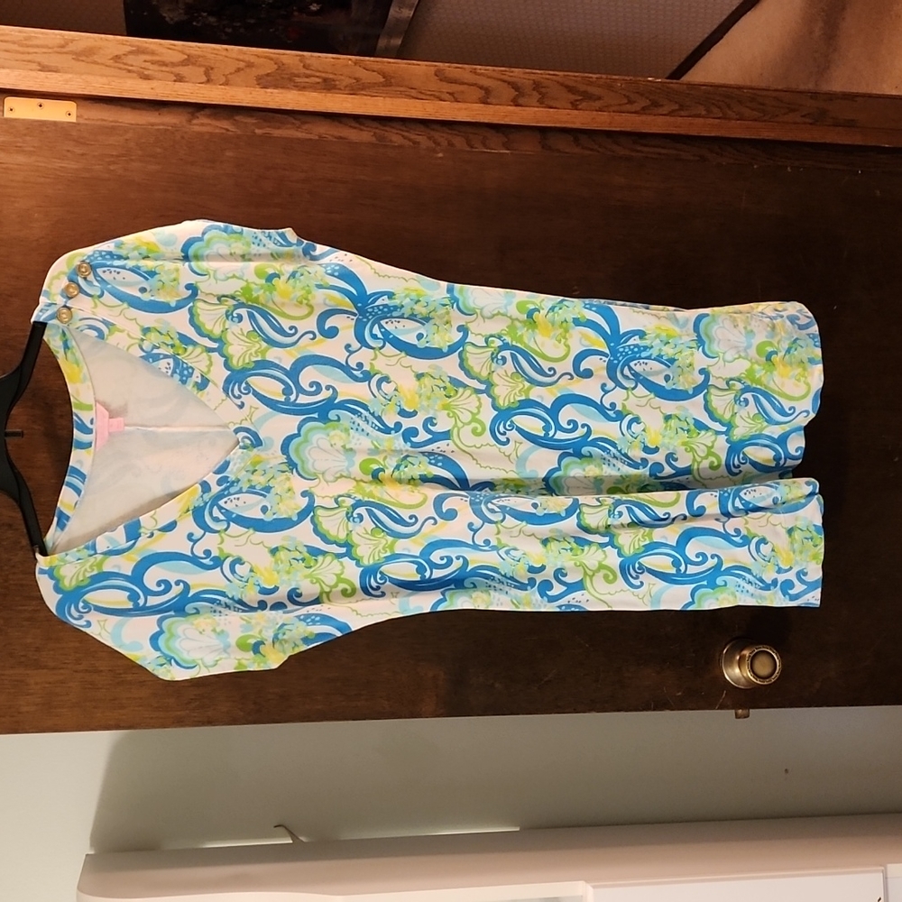 Lilly Pulitzer GUC Hayley dress, cotton Terry, stretchy XL